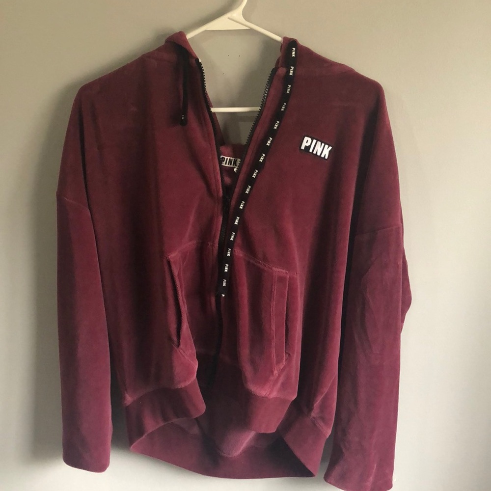 Pink zip-up